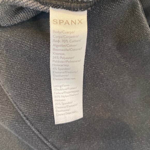 Spanx Black Gray Jeggings EUC Sz 1X Stretchy High Rise Cotton Polyester - Picture 8 of 15